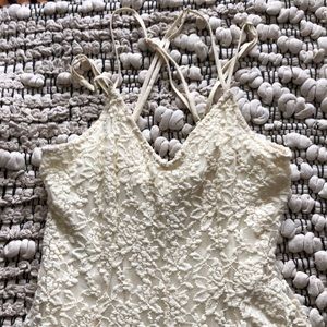 Cream lacy dress